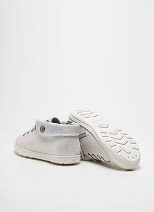 Adidași țesătură satinată vârf rotund argintiu PALLADIUM fată