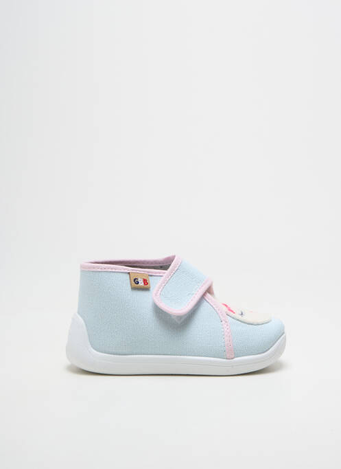 Papuci/pantofi de casă branț detașabil vârf rotund albastru GBB fille