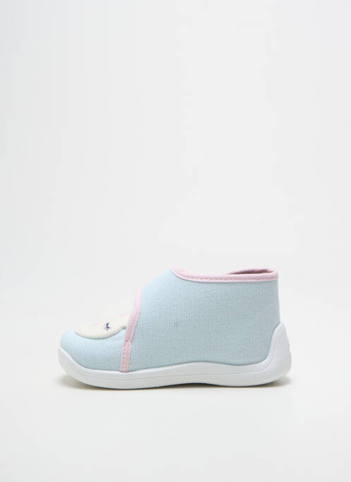 Papuci/pantofi de casă branț detașabil vârf rotund albastru GBB fille