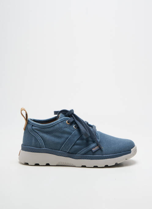 Adidași închidere cu șireturi vârf rotund albastru PALLADIUM garcon