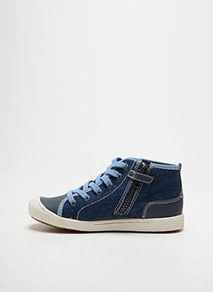 Botine/ghete vârf rotund vârf rotund albastru KICKERS băiat