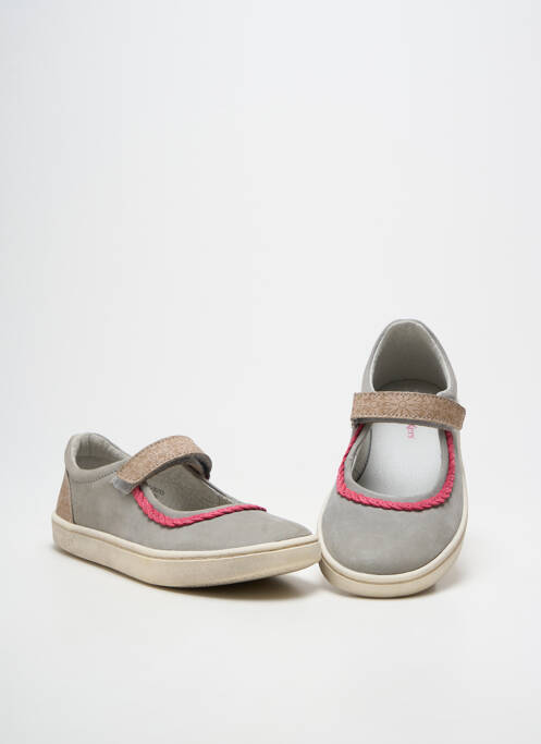 Balerine vârf rotund vârf rotund gri KICKERS fille