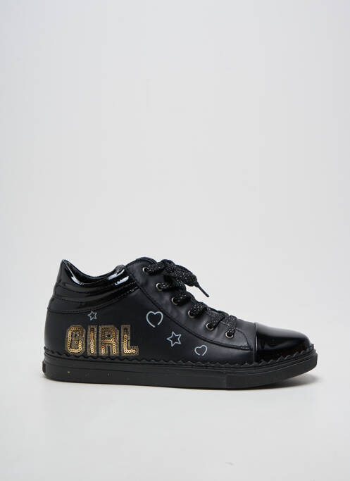 Adidași închidere cu fermoar și șireturi toc plat până la 3 cm negru BELLAMY femme