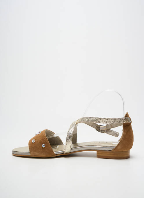 Sandale/pantofi decupați chiquet toc plat până la 3 cm auriu J.METAYER femme