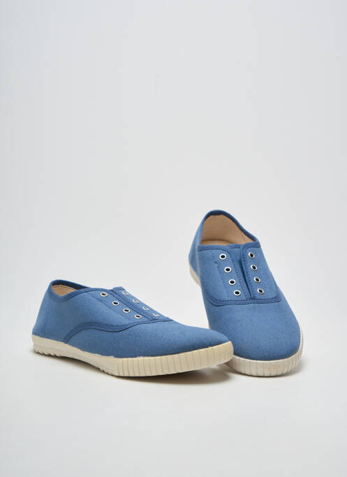 Slip-on-uri branț detașabil toc plat până la 3 cm albastru SEMELFLEX femme