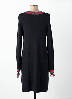 Rochie pulover elasticitate mâneci lungi negru FELINO femeie