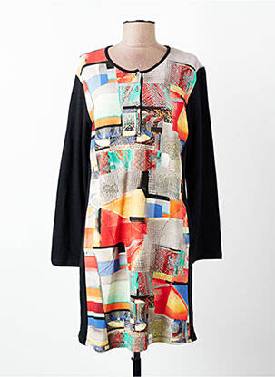 Rochie scurtă mâneci lungi mâneci lungi negru VANIA femeie