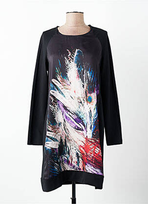 Rochie scurtă mâneci lungi mâneci lungi negru SENORETTA femeie
