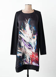 Rochie scurtă mâneci lungi mâneci lungi negru SENORETTA femme