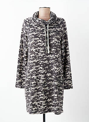 Rochie scurtă mâneci lungi mâneci lungi gri SENORETTA femeie