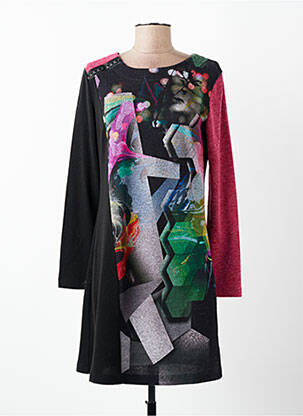 Rochie scurtă mâneci lungi mâneci lungi negru SENORETTA femeie