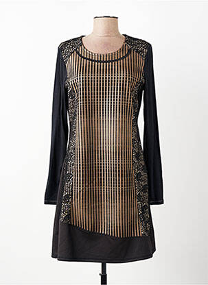 Rochie scurtă mâneci lungi mâneci lungi negru KALISSON femeie