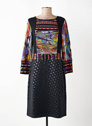 Rochie midi mâneci lungi mâneci lungi negru OLIVIER PHILIPS femme