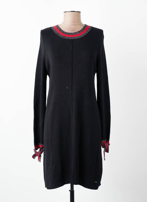 Rochie pulover elasticitate mâneci lungi negru FELINO femme