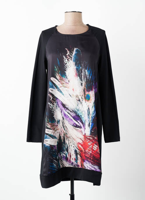 Rochie scurtă mâneci lungi mâneci lungi negru SENORETTA femme