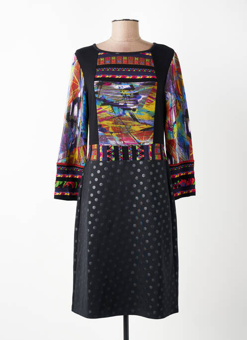 Rochie midi mâneci lungi mâneci lungi negru OLIVIER PHILIPS femme