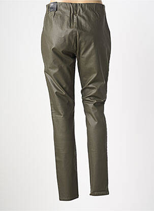 Pantalon slim talie elastică mărime normală verde CISO femeie