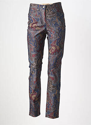 Pantalon slim țesătură poplin mărime normală gri RECOVER C.C. femeie