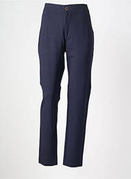 Pantalon slim talie elastică mărime normală albastru WALTRON femme
