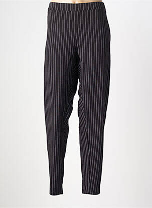 Pantalon slim țesătură poplin mărime normală negru ADIA femeie