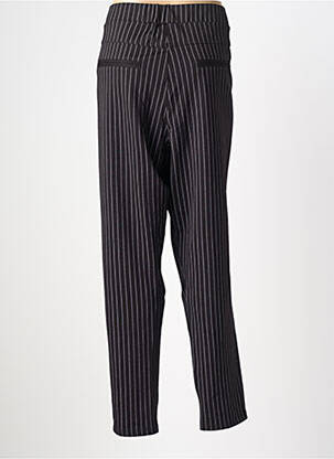 Pantalon slim țesătură poplin mărime normală negru ADIA femeie