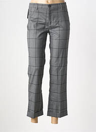 Pantalon 7/8 închidere cu fermoar sub clapetă cu nasturi mărime normală gri WALTRON femme