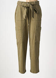 Pantalon cargo buzunare mărime normală verde RECOVER C.C. femeie