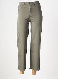 Pantalon 7/8 elasticitate mărime normală verde WALTRON femme