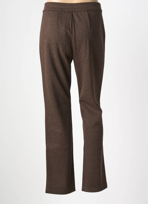 Pantalon slim talie elastică mărime normală maro YEST femme