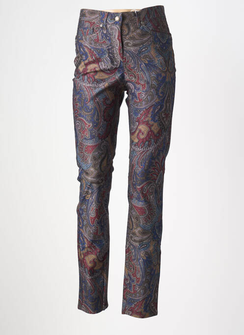 Pantalon slim țesătură poplin mărime normală gri RECOVER C.C. femme