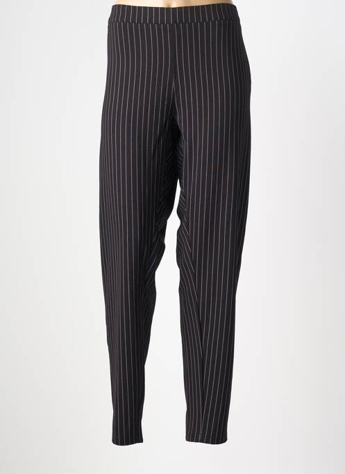 Pantalon slim țesătură poplin mărime normală negru ADIA femme