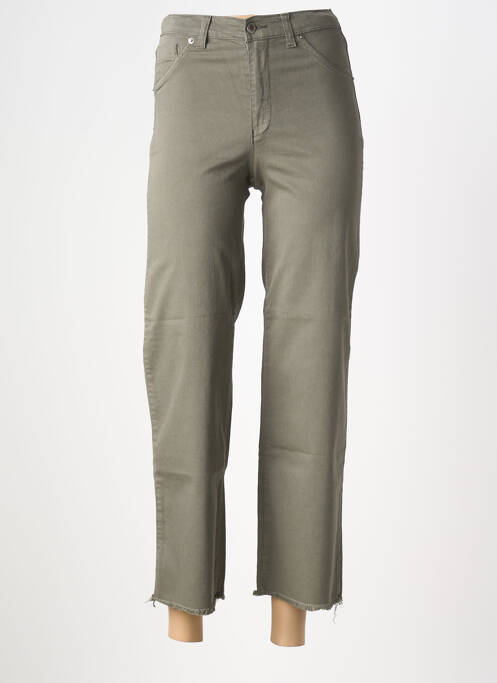 Pantalon 7/8 elasticitate mărime normală verde WALTRON femme