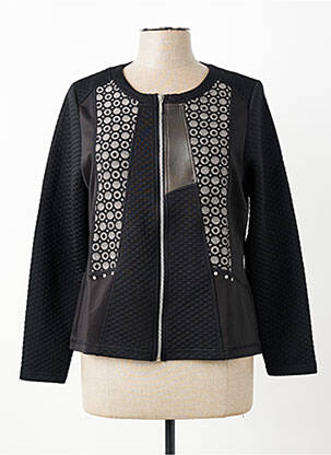 Jachete casual guler rotund negru BAGORAZ femeie