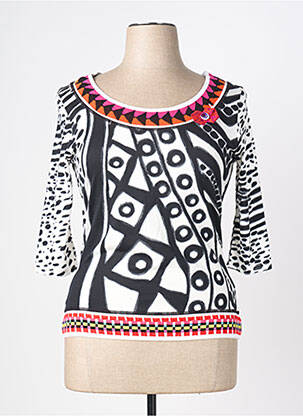 Tricou mâneci 3/4 mâneci lungi alb OLIVIER PHILIPS femeie