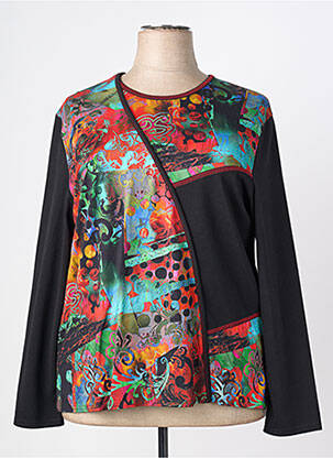 Tricou mâneci lungi mâneci lungi negru GEVANA femeie