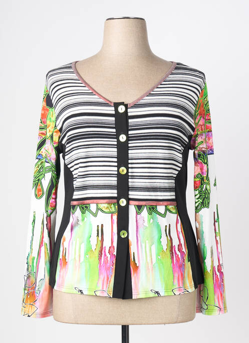 Vestă cu mâneci lungi elasticitate negru OLIVIER PHILIPS femme