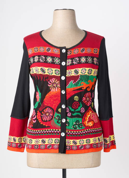 Vestă cu mâneci lungi elasticitate roșu OLIVIER PHILIPS femme