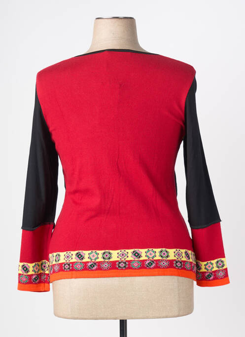 Vestă cu mâneci lungi elasticitate roșu OLIVIER PHILIPS femme