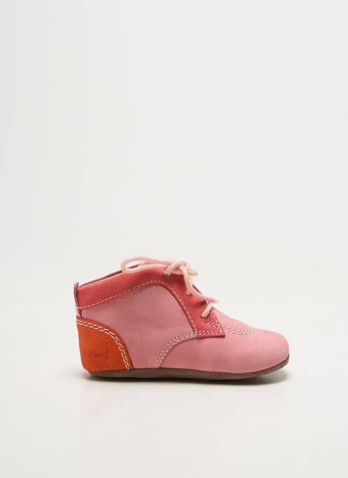 Papuci/pantofi de casă branț detașabil vârf rotund roz KICKERS fille
