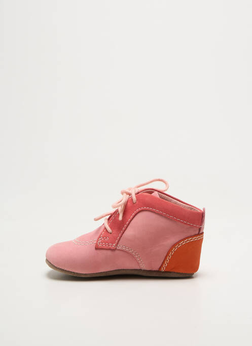 Papuci/pantofi de casă branț detașabil vârf rotund roz KICKERS fille