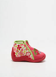Papuci/pantofi de casă branț detașabil vârf rotund roșu BABYBOTTE fille