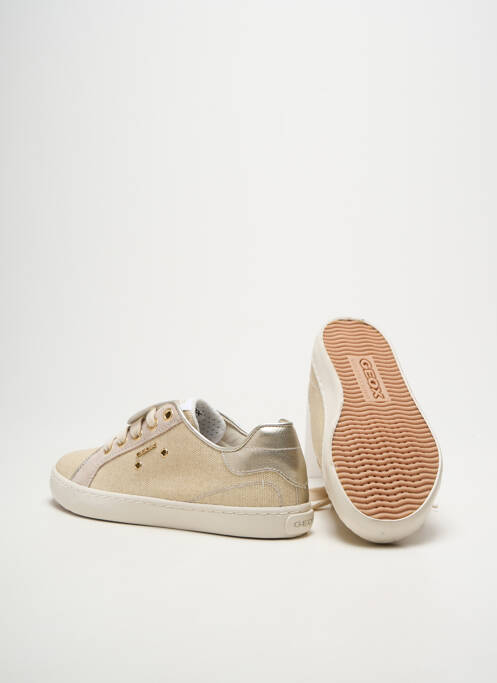 Adidași țesătură satinată vârf rotund auriu GEOX fille