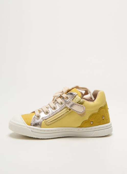 Adidași țesătură satinată vârf rotund galben BABYBOTTE fille