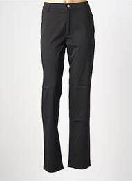 Pantalon slim țesătură poplin mărime normală negru COWEST femme