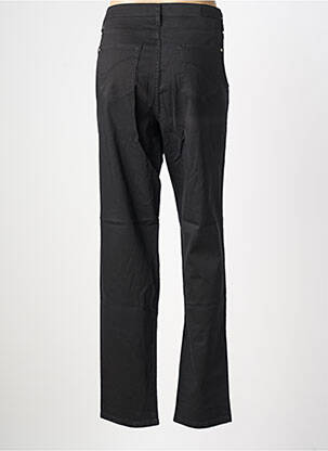 Pantalon slim țesătură poplin mărime normală negru COWEST femeie
