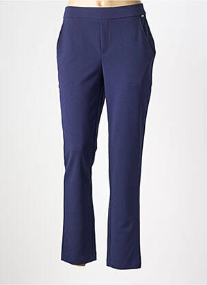 Pantalon slim talie elastică mărime normală albastru MCM femeie