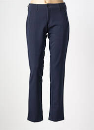 Pantalon chino țesătură poplin mărime normală albastru DESGASTE femme