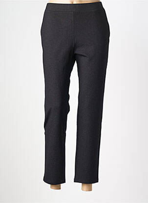 Pantalon slim talie elastică mărime normală negru TELMAIL femeie