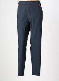 Pantalon slim talie elastică mărime normală albastru TELMAIL femme