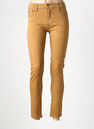 Pantalon slim conic mărime normală galben KALISSON femme